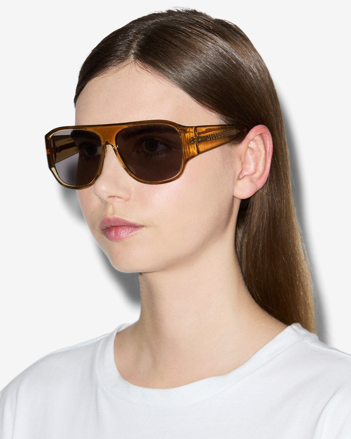 Gafas de sol tipo máscara mikala - Ochre - grey - Woman - 4