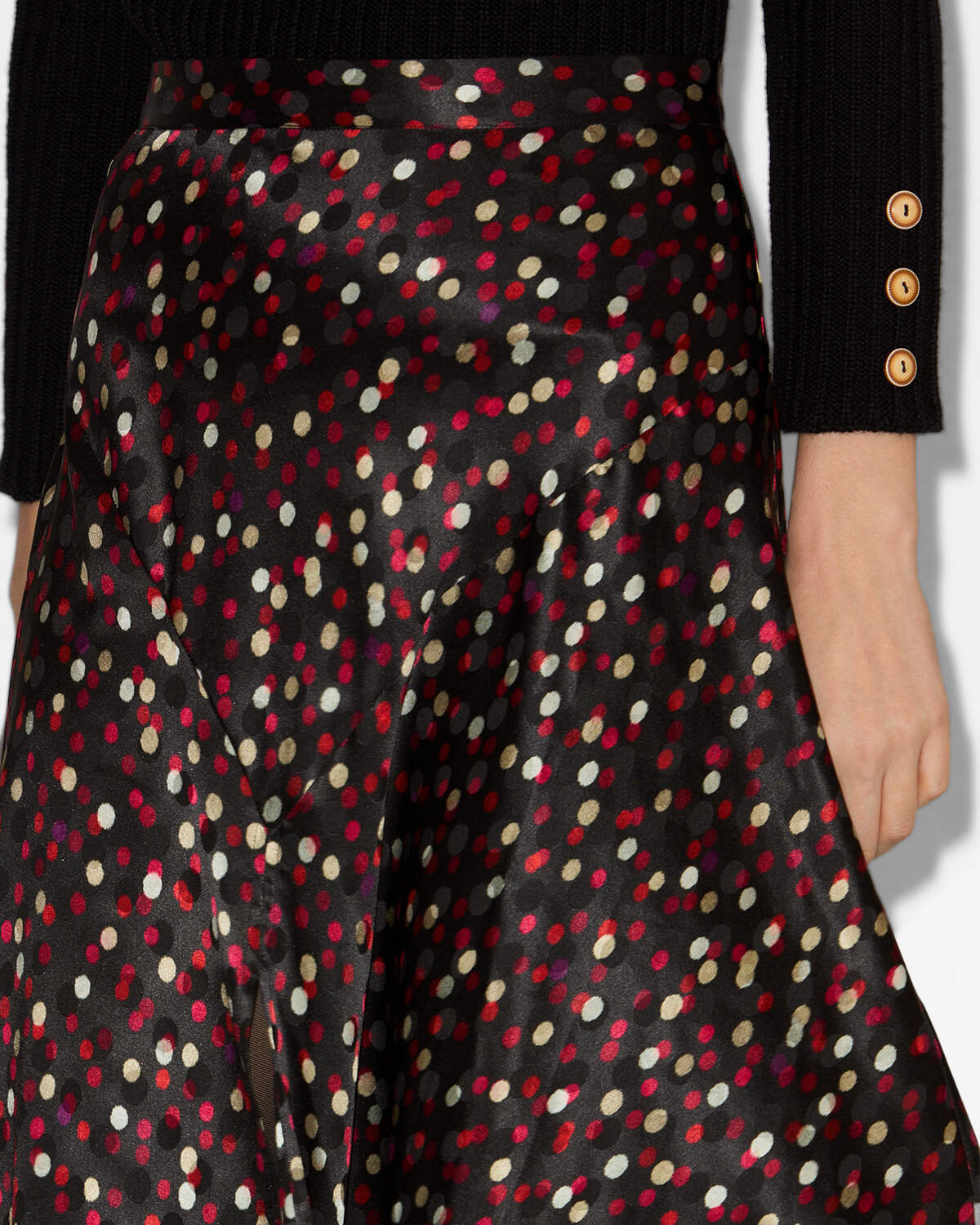 Sakura skirt Woman Black-red 4