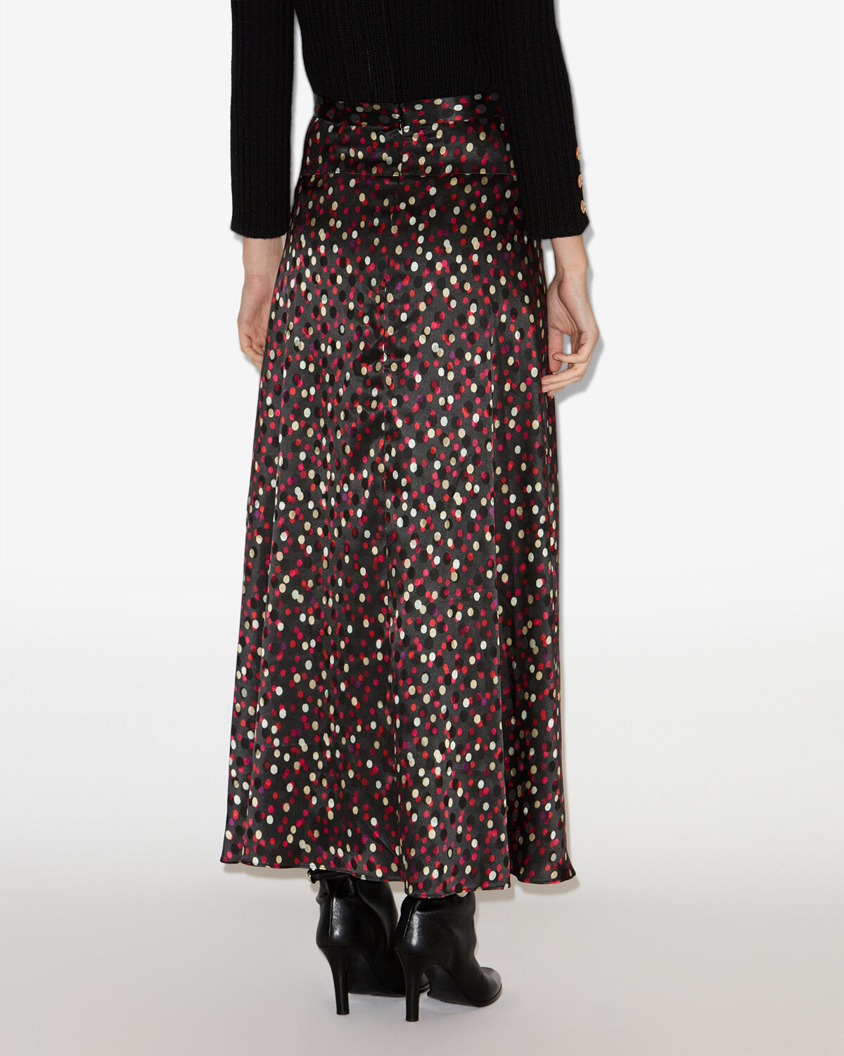 Sakura skirt Woman Black-red 4