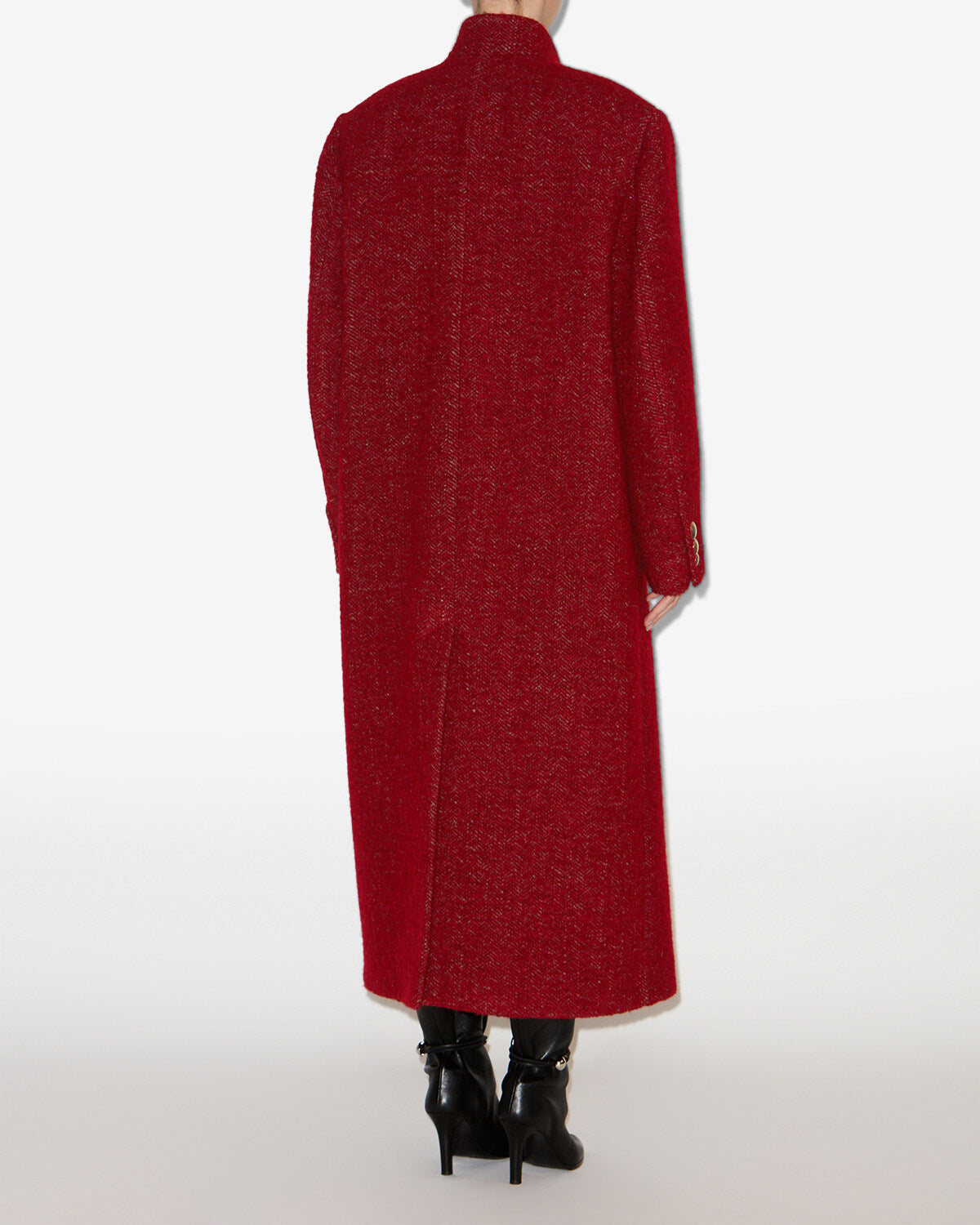Mantel giusa Woman Deep red 2
