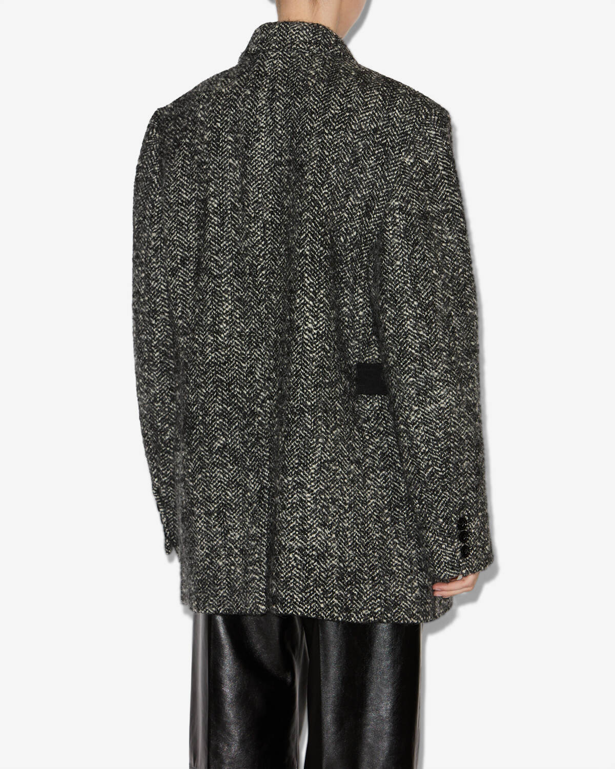 Mantel ezzia Woman Black and ecru 4