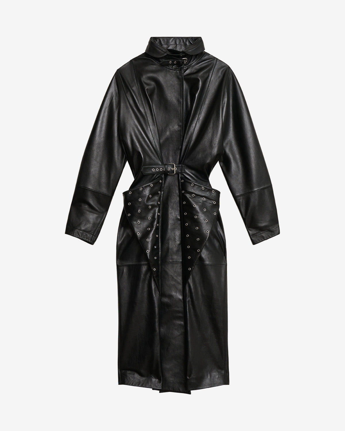 Cappotto cesira in pelle - Nero - Woman - 5
