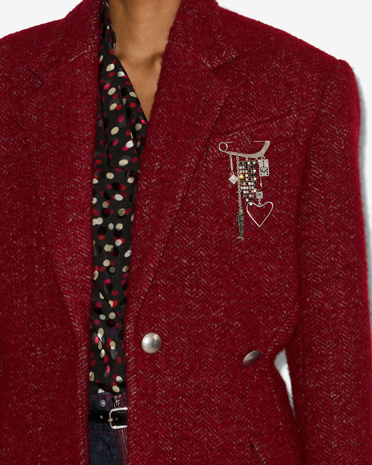 Mantel gallie Woman Deep red 4