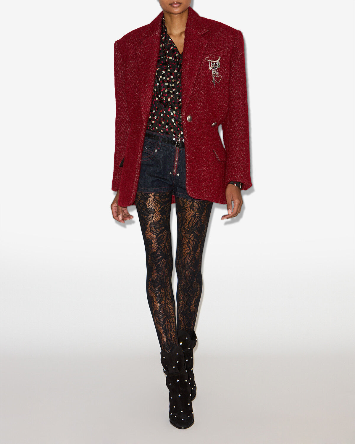 Mantel gallie Woman Deep red 4
