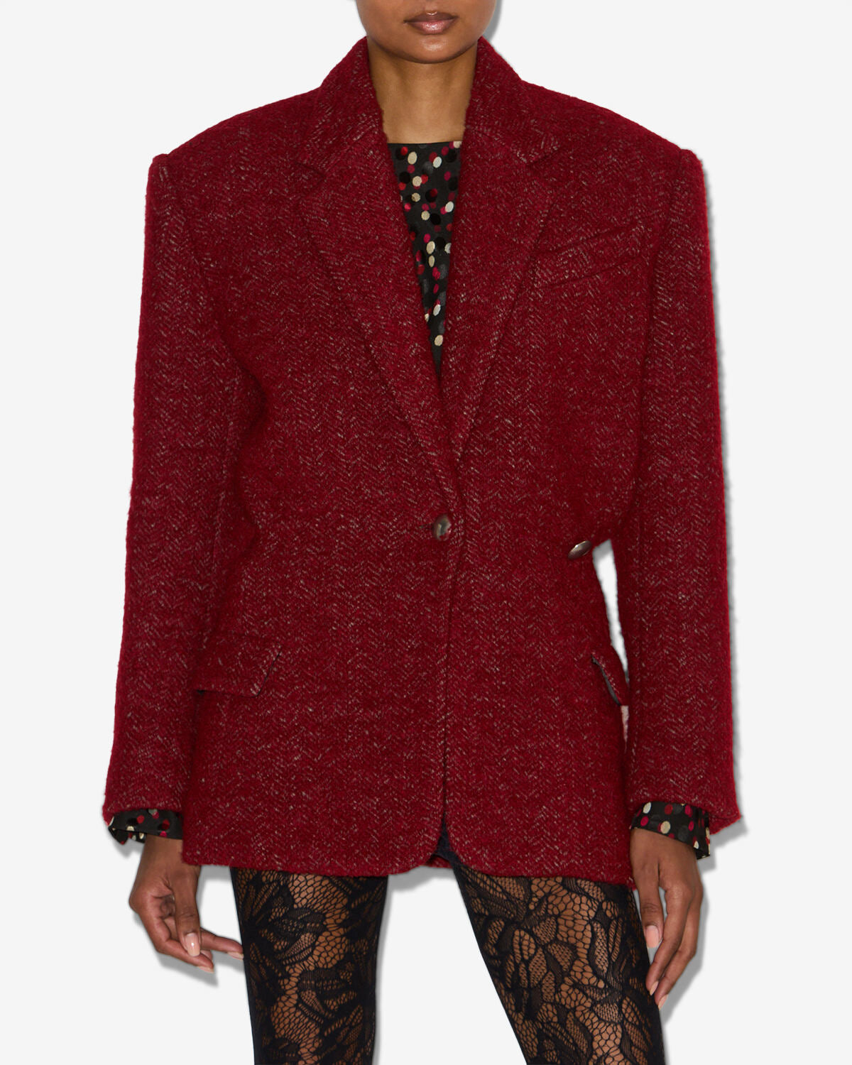 Mantel gallie Woman Deep red 4