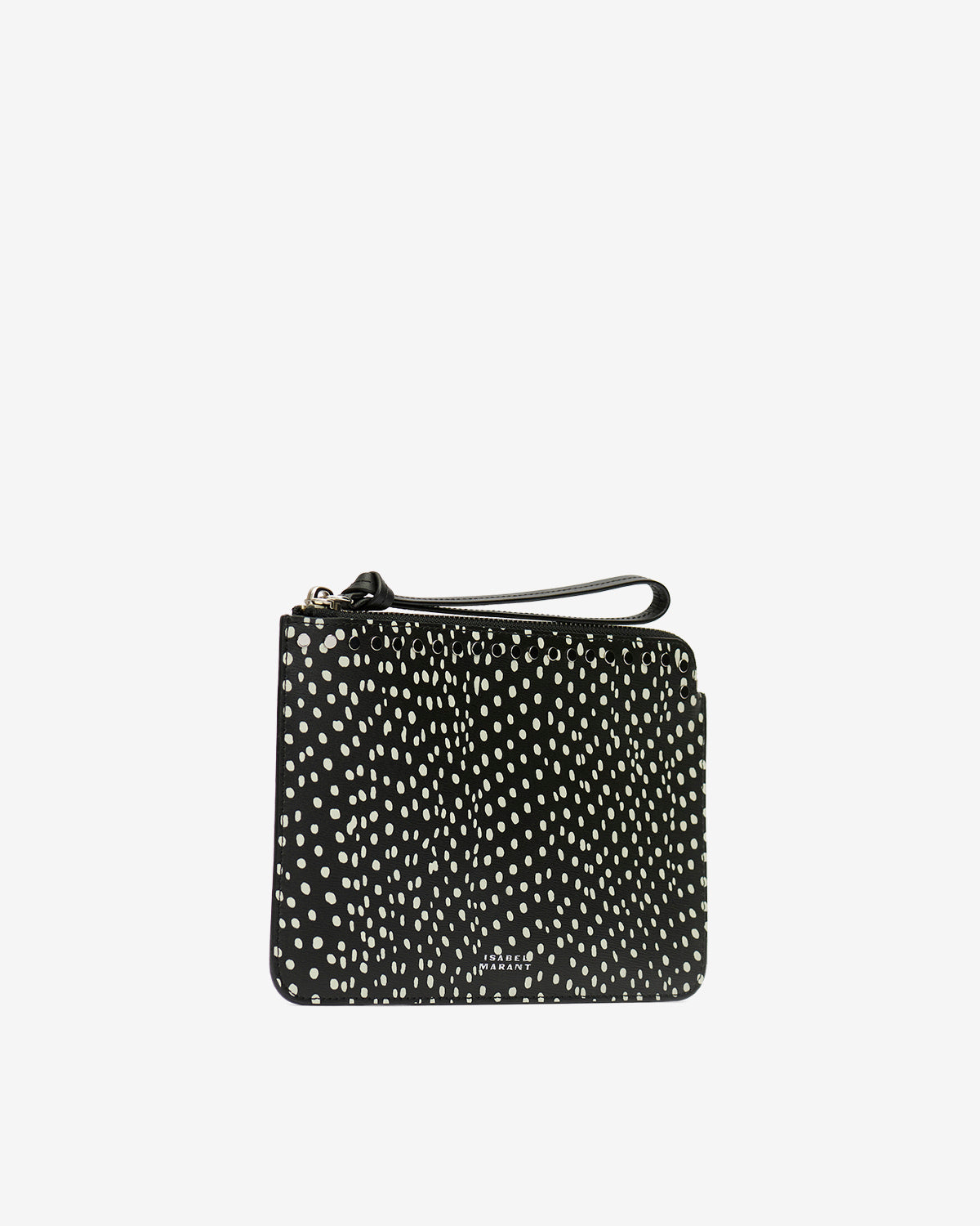 Petite maro flat pouch Woman Noir et écru 3