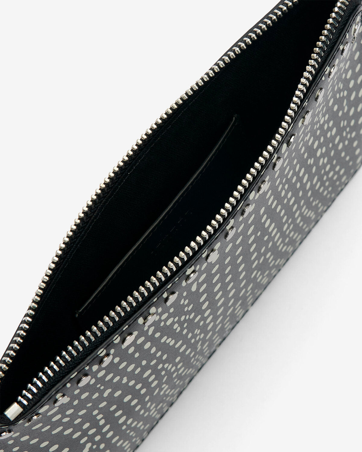 Petite maro flat pouch Woman Noir et écru 3