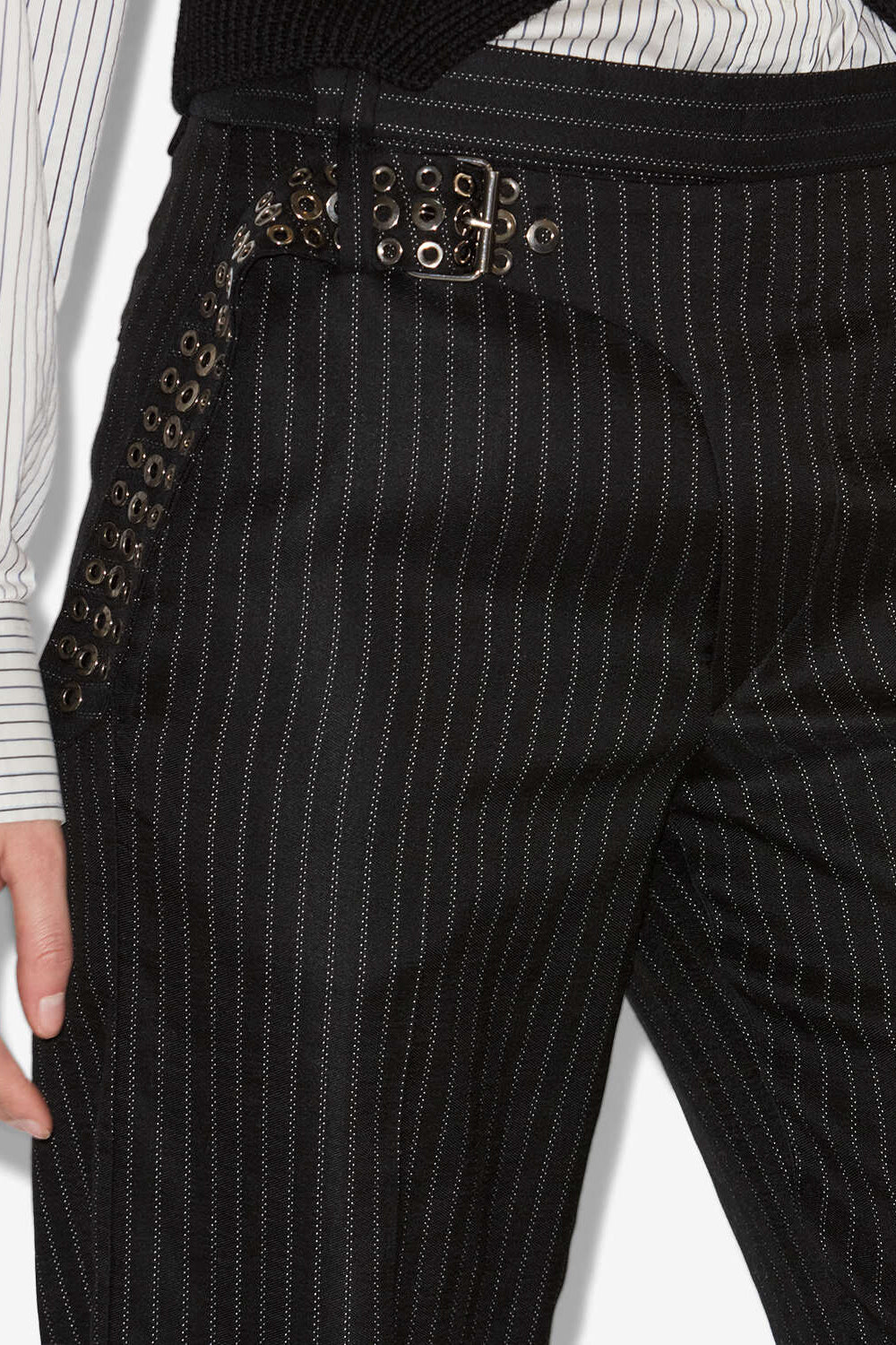 Pantalón de traje de lana virgen noanne - Negro - Woman - 3