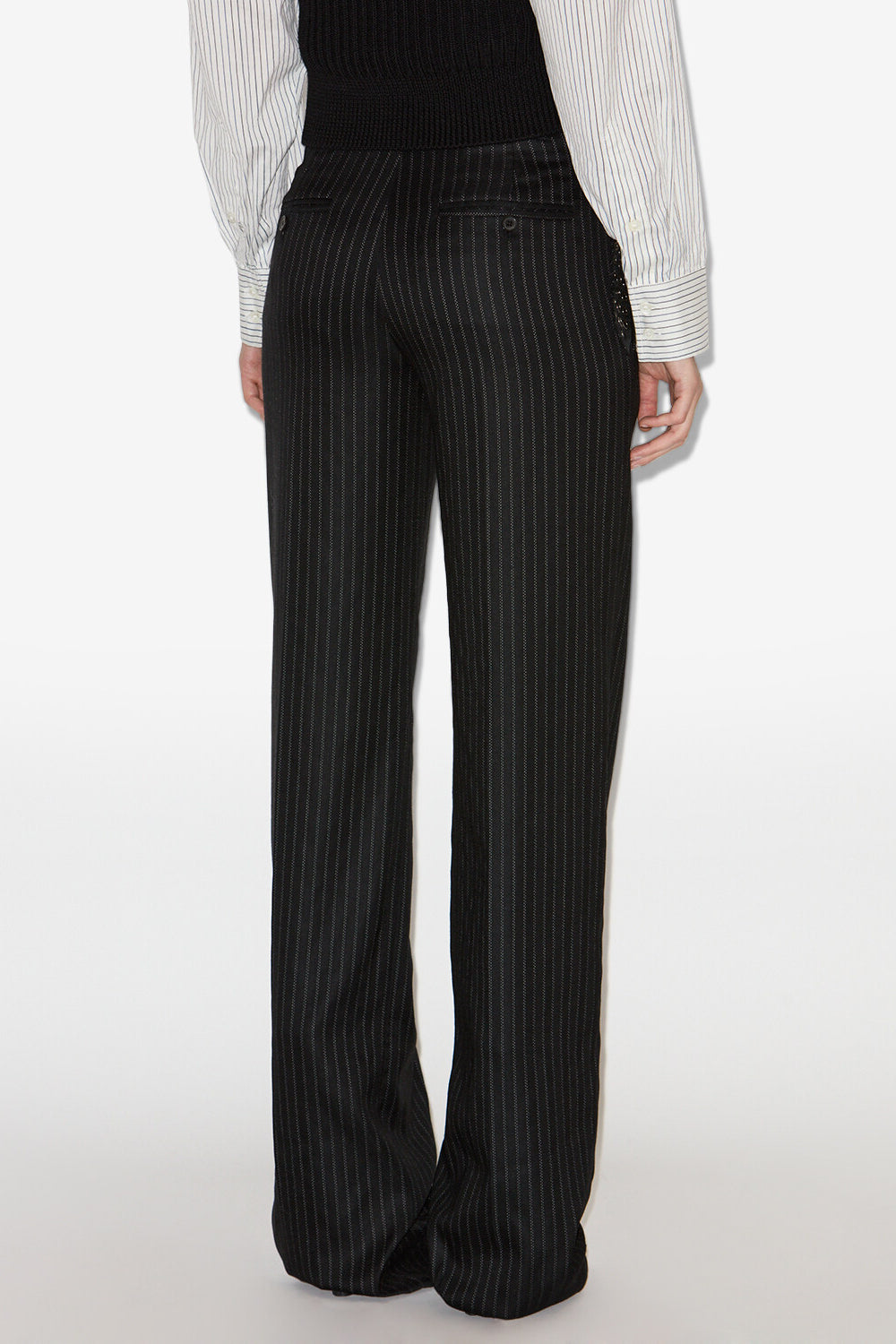 Pantalón de traje de lana virgen noanne - Negro - Woman - 5