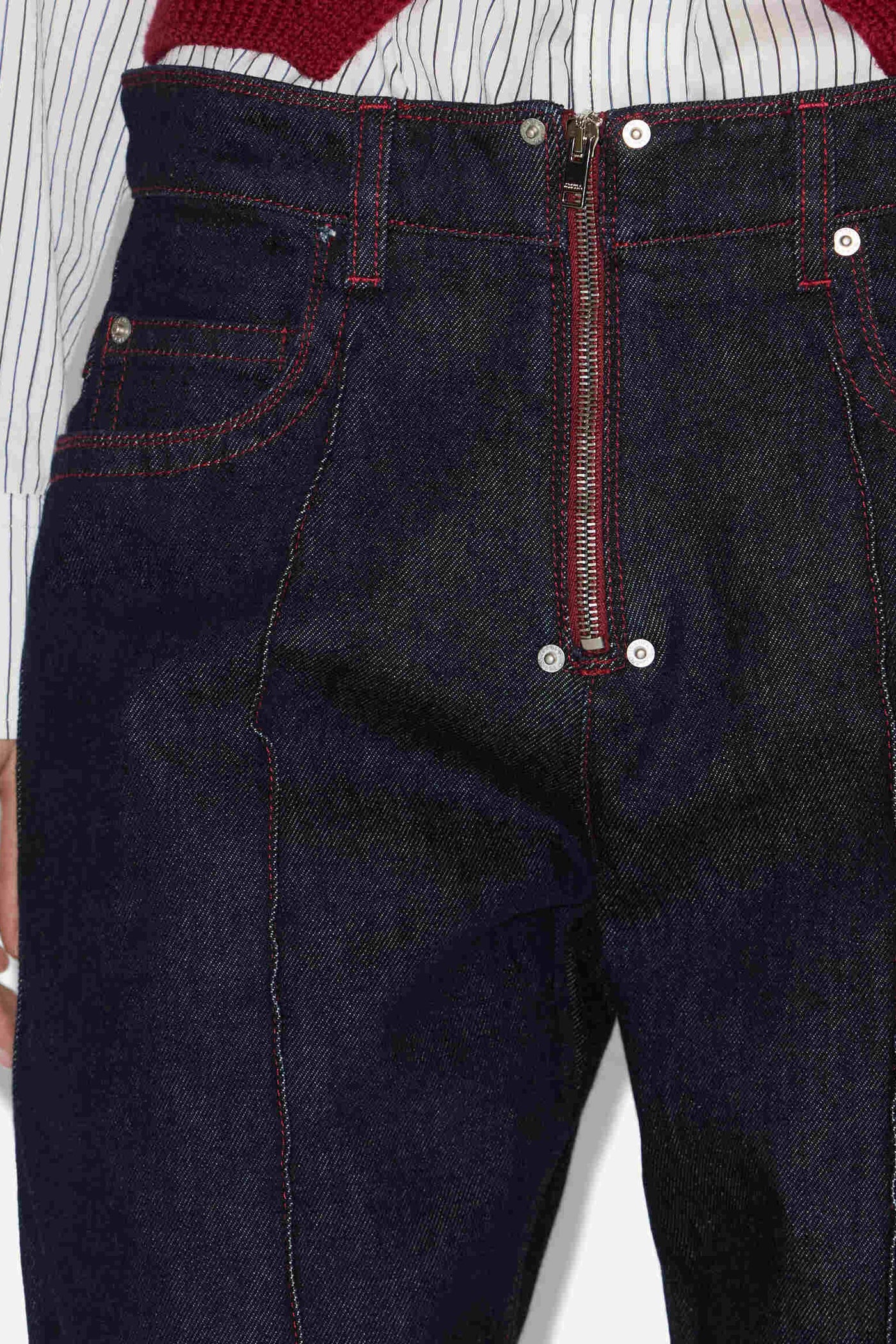 Stely コットン ワイドジーンズ - Dark midnight - Woman - 3