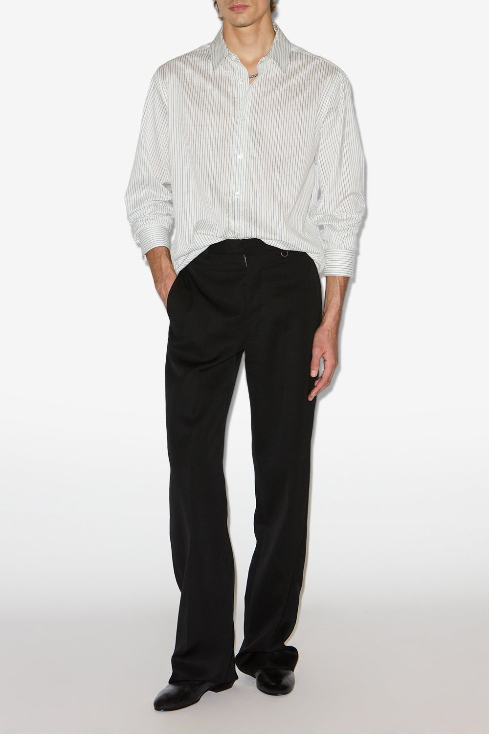 Pantalon de tailleur en laine donovan - Noir - Man - 2