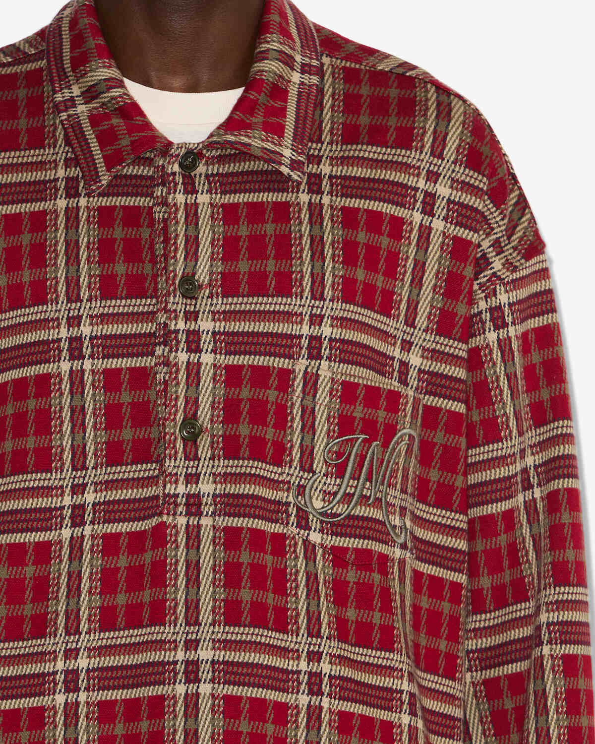 Polo orelien Man Deep red 4
