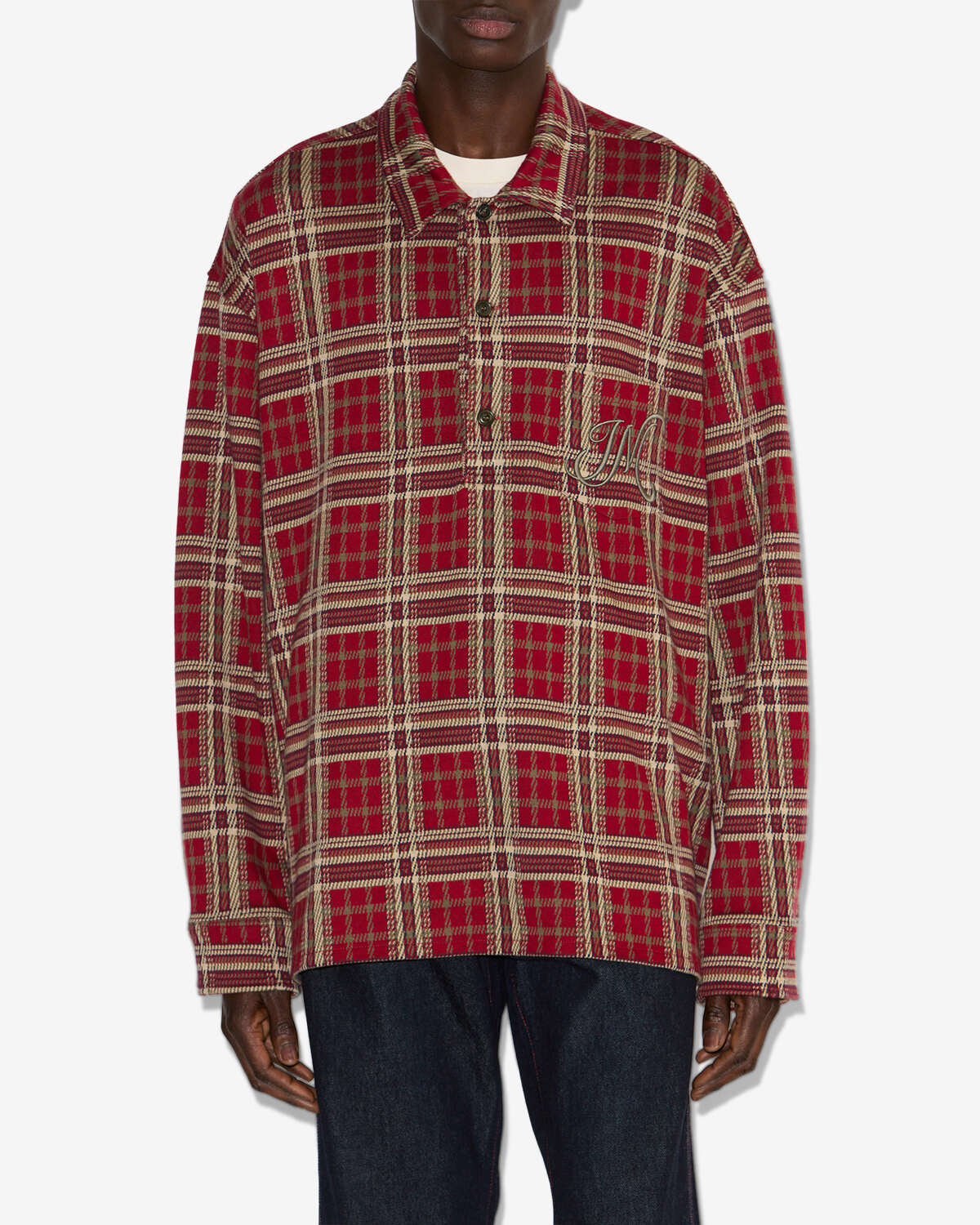 Polo orelien Man Deep red 4