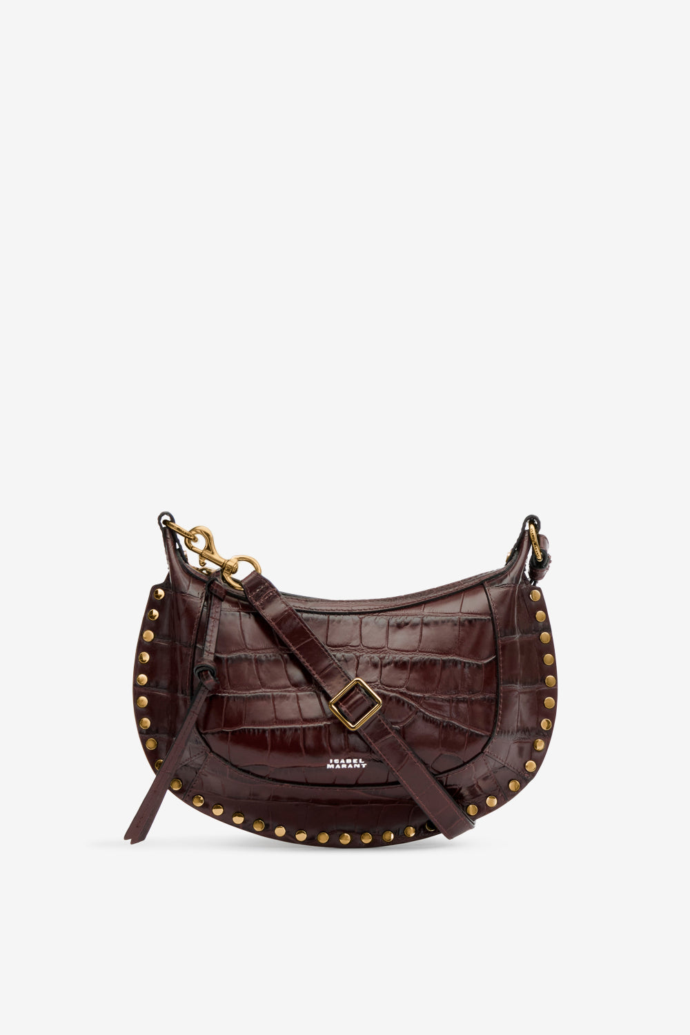 Borsetta in pelle di vitello scamosciata oskan moon - Bordeaux - Woman - 1