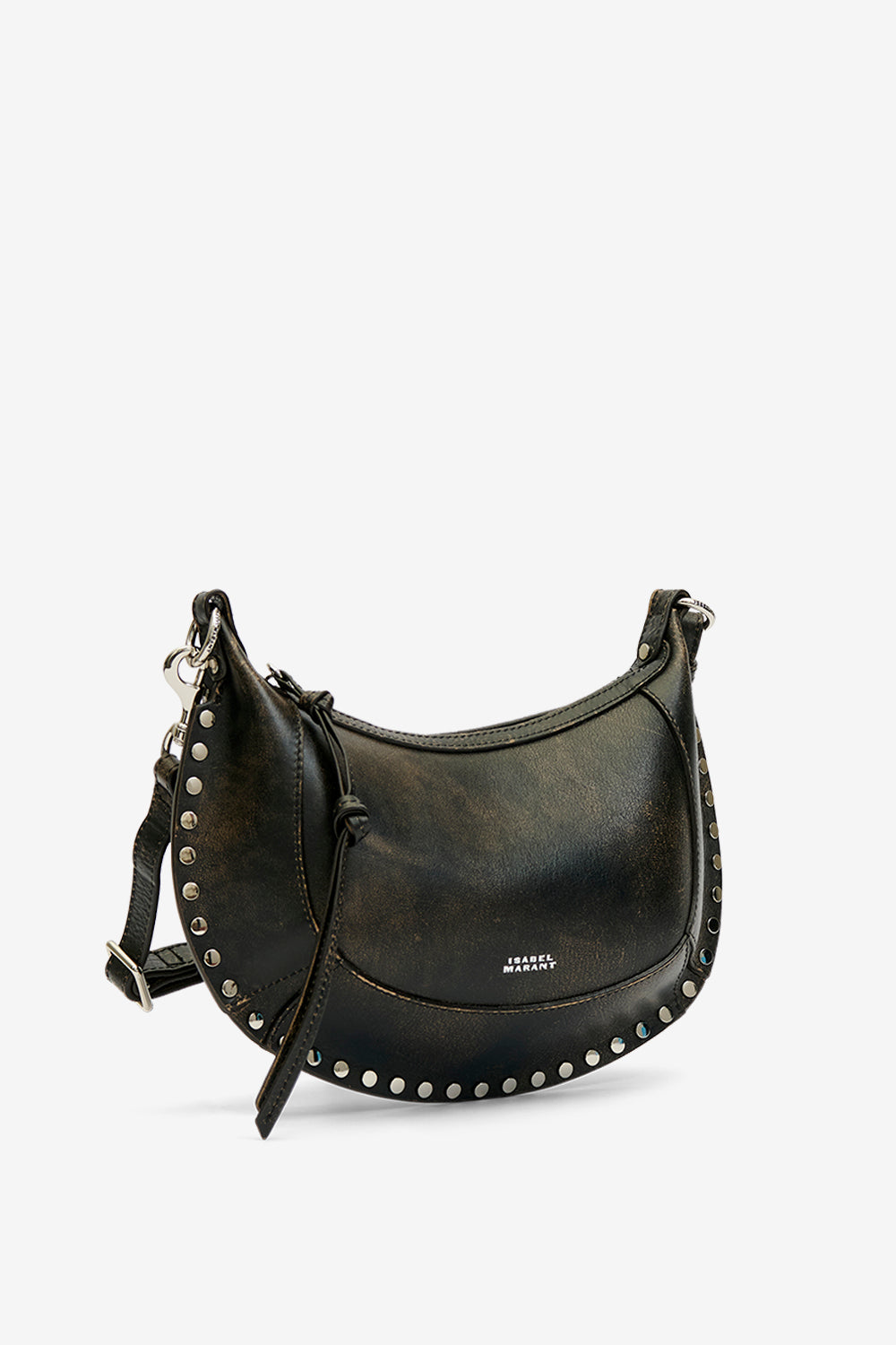 Sac porté épaule en cuir oskan moon - Marron vintage - Woman - 5