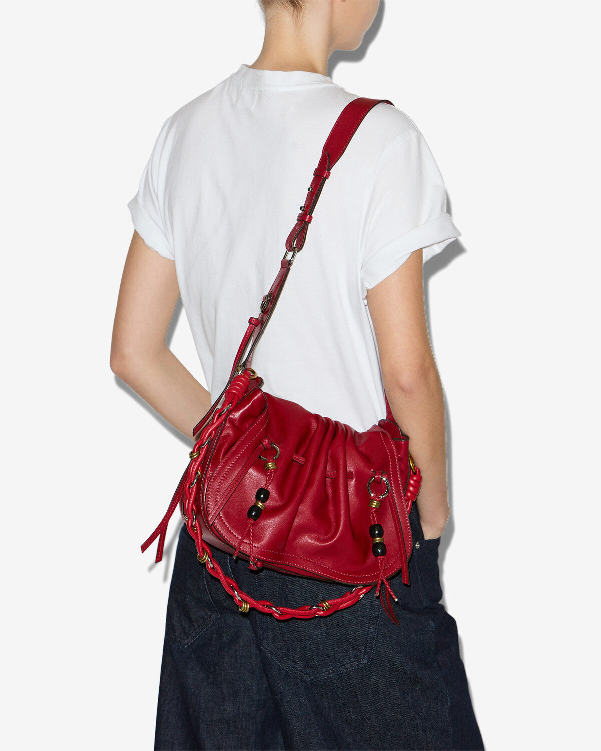 Porte epaule bolton Woman Deep red 2