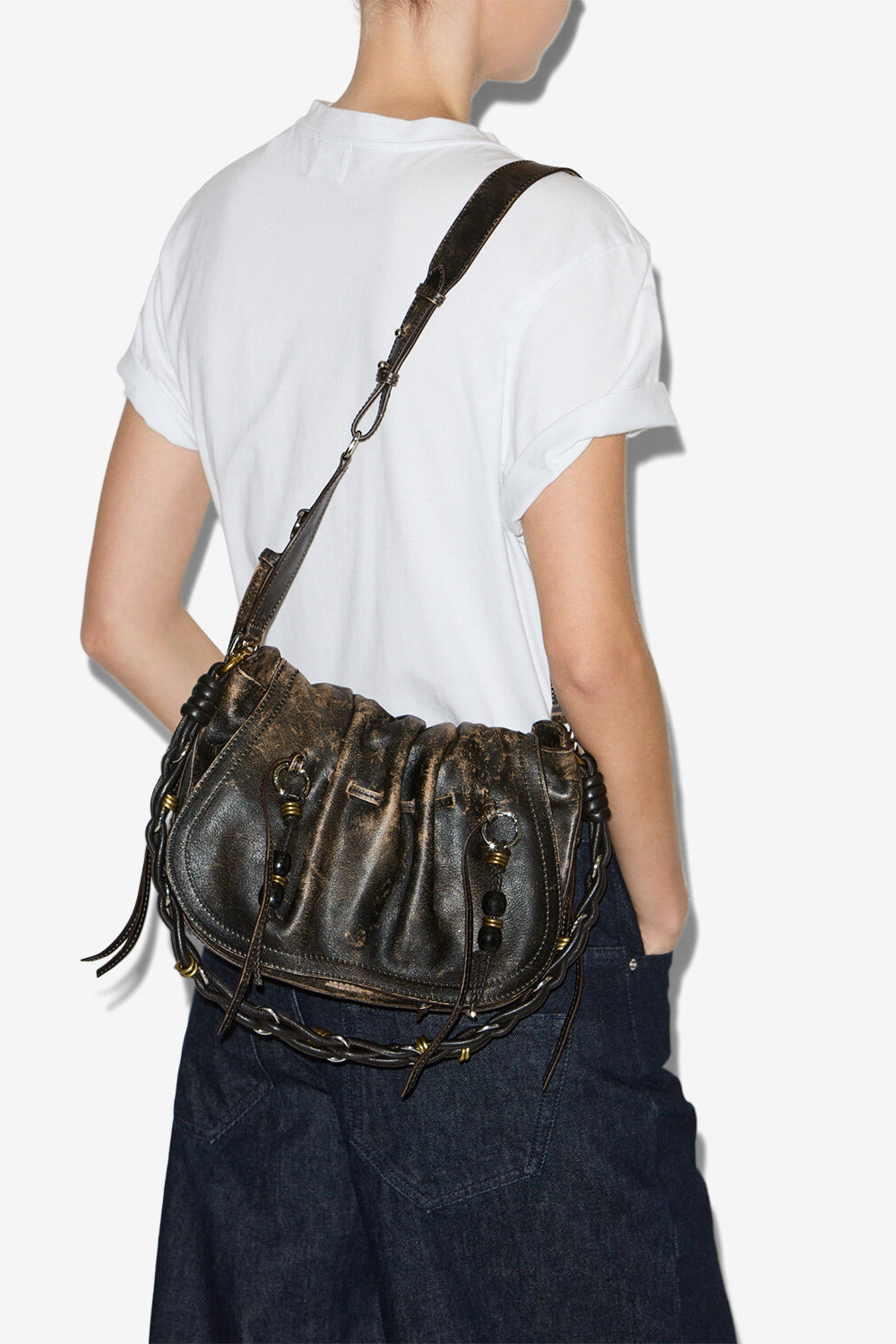 Bolton 가죽 소재의 숄더백 - Vintage brown - Woman - 4