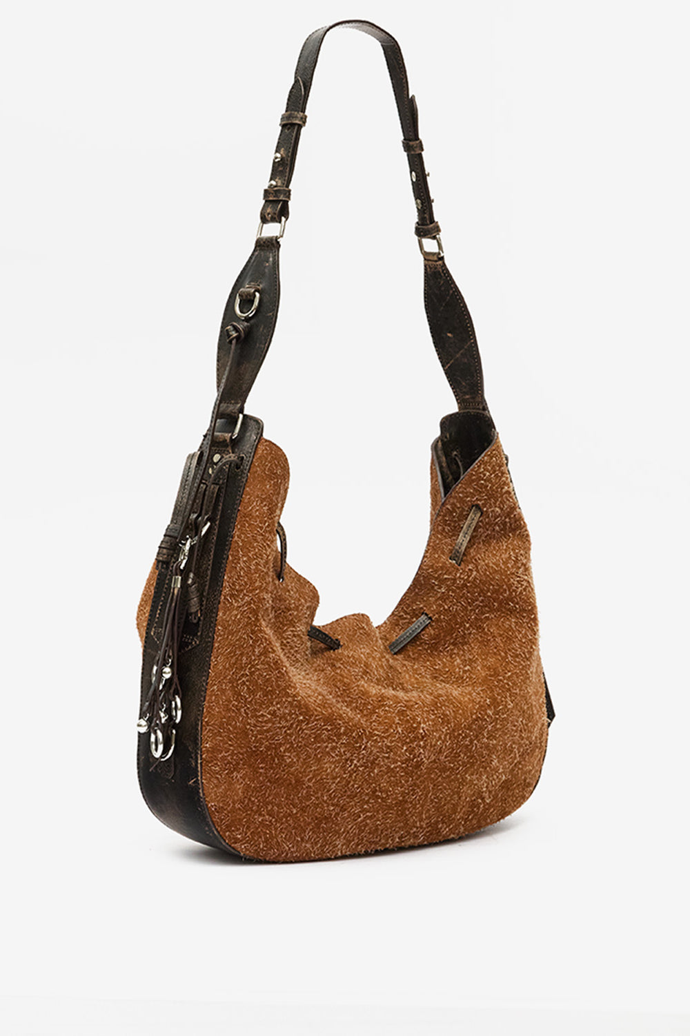 Bolton hobo 빈티지 스웨이드 가죽 백 - Chestnut - Woman - 4