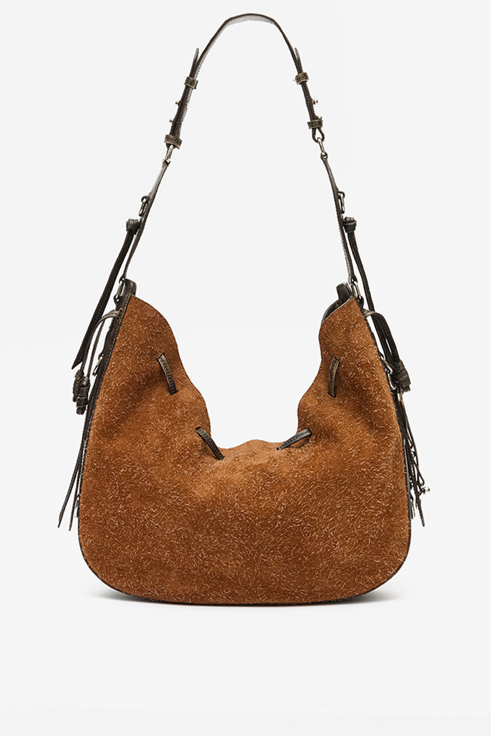 Bolton hobo 빈티지 스웨이드 가죽 백 - Chestnut - Woman - 2