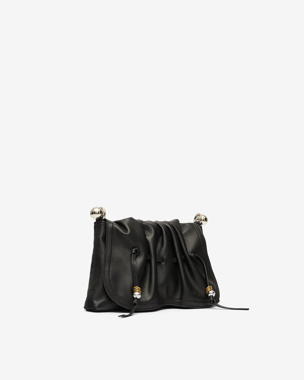 Porte epaule bolton pouch Woman Noir et argenté 2