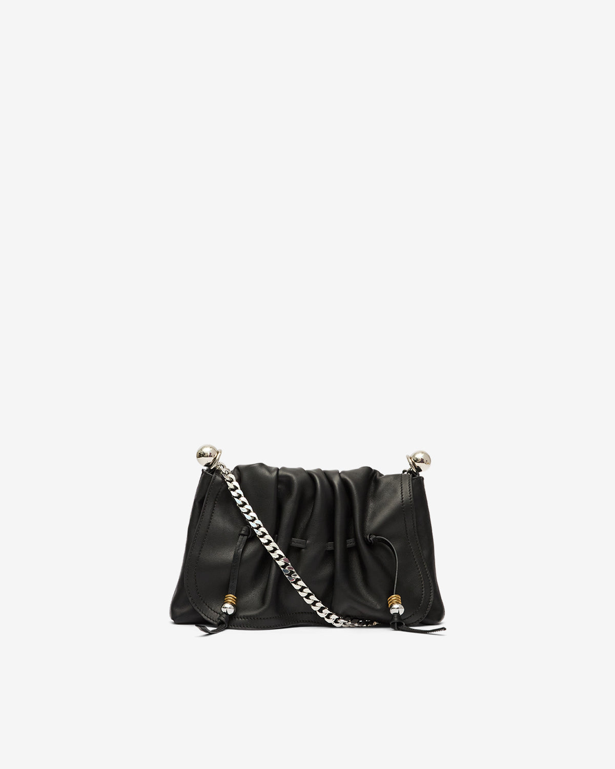 Porte epaule bolton pouch Woman Noir et argenté 2