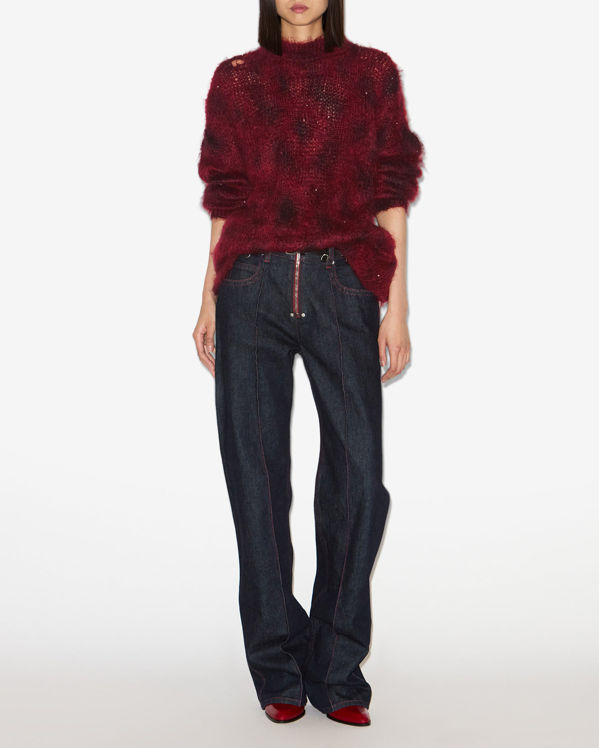 Maglione mickaella Woman Deep red 7