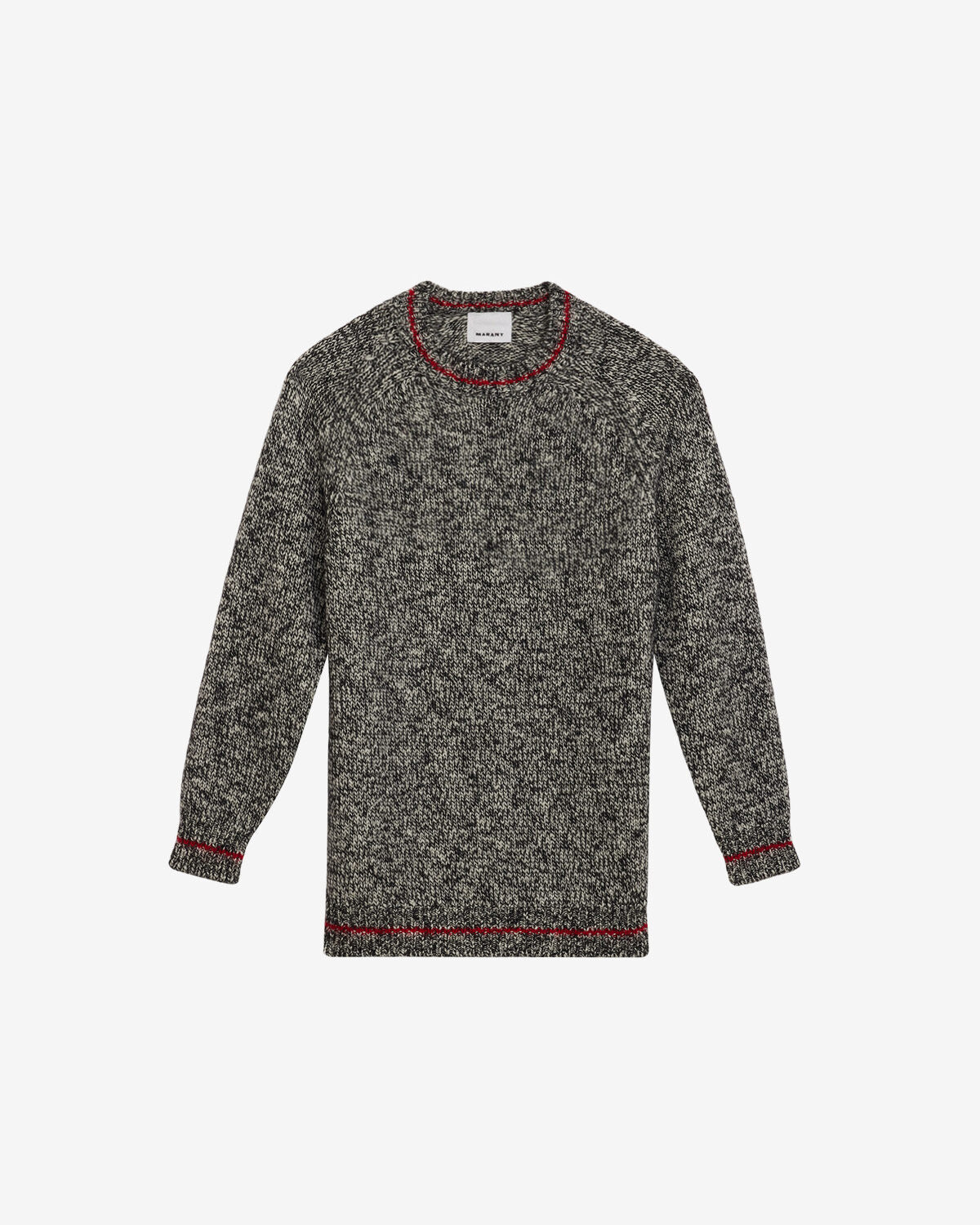 Pullover ivanhoa aus super kid mohair - Ecru-anthracite - Man - 5
