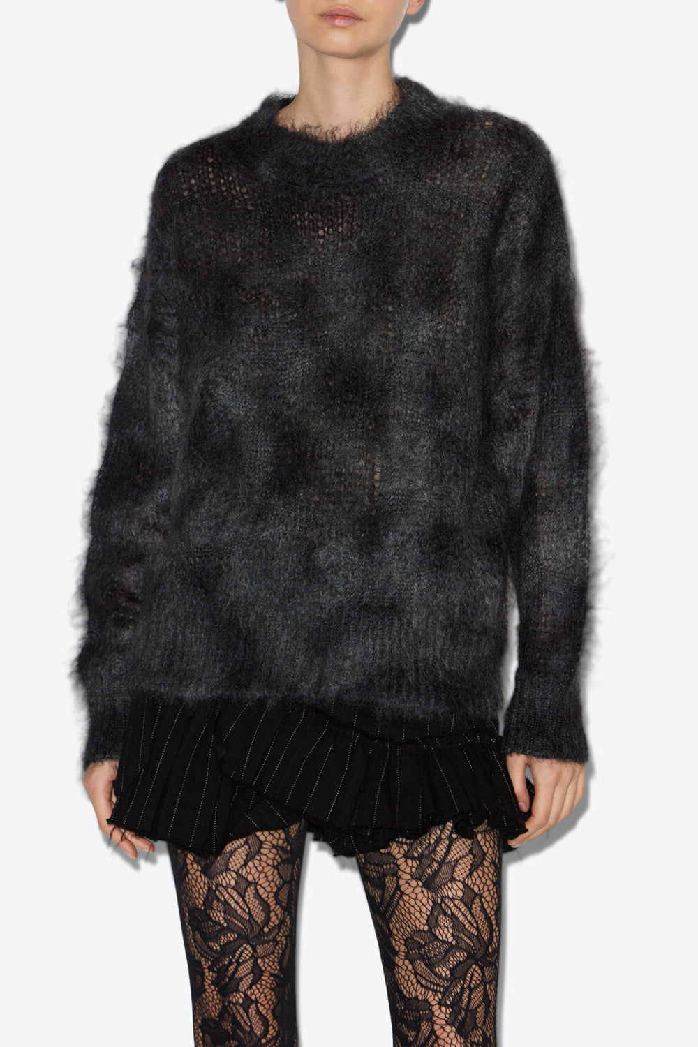 Pull en kid mohair myriam - Anthracite - Woman - 4
