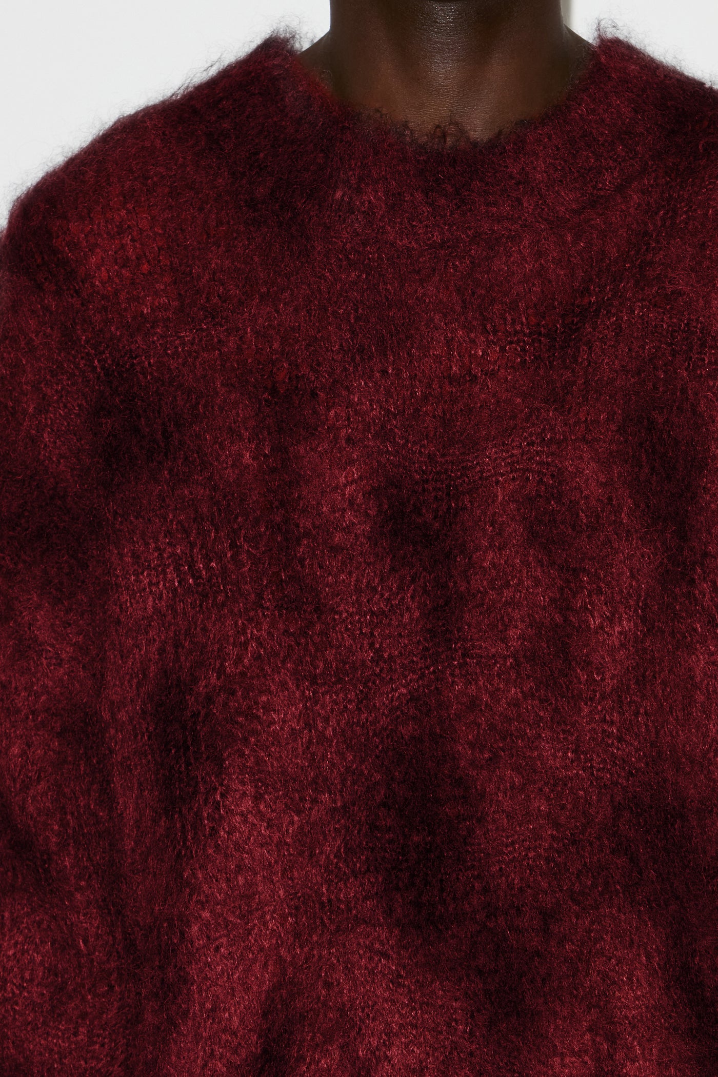 Pullover miller aus kid mohair - Deep red - Man - 3