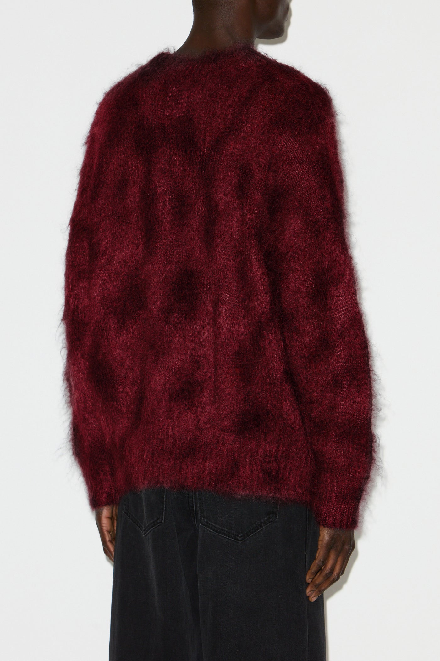 Pullover miller aus kid mohair - Deep red - Man - 5