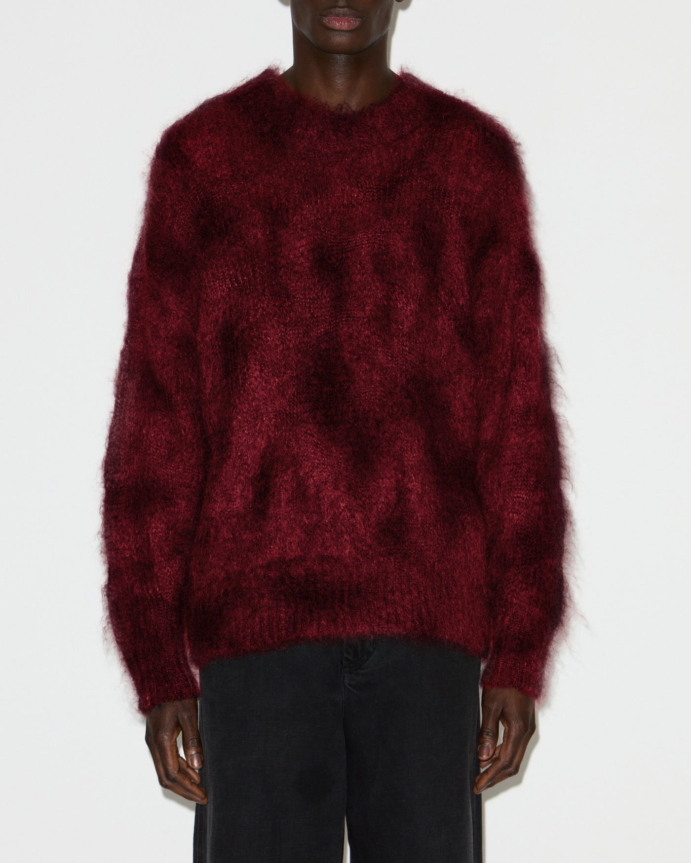 Pullover miller aus kid mohair - Deep red - Man - 3