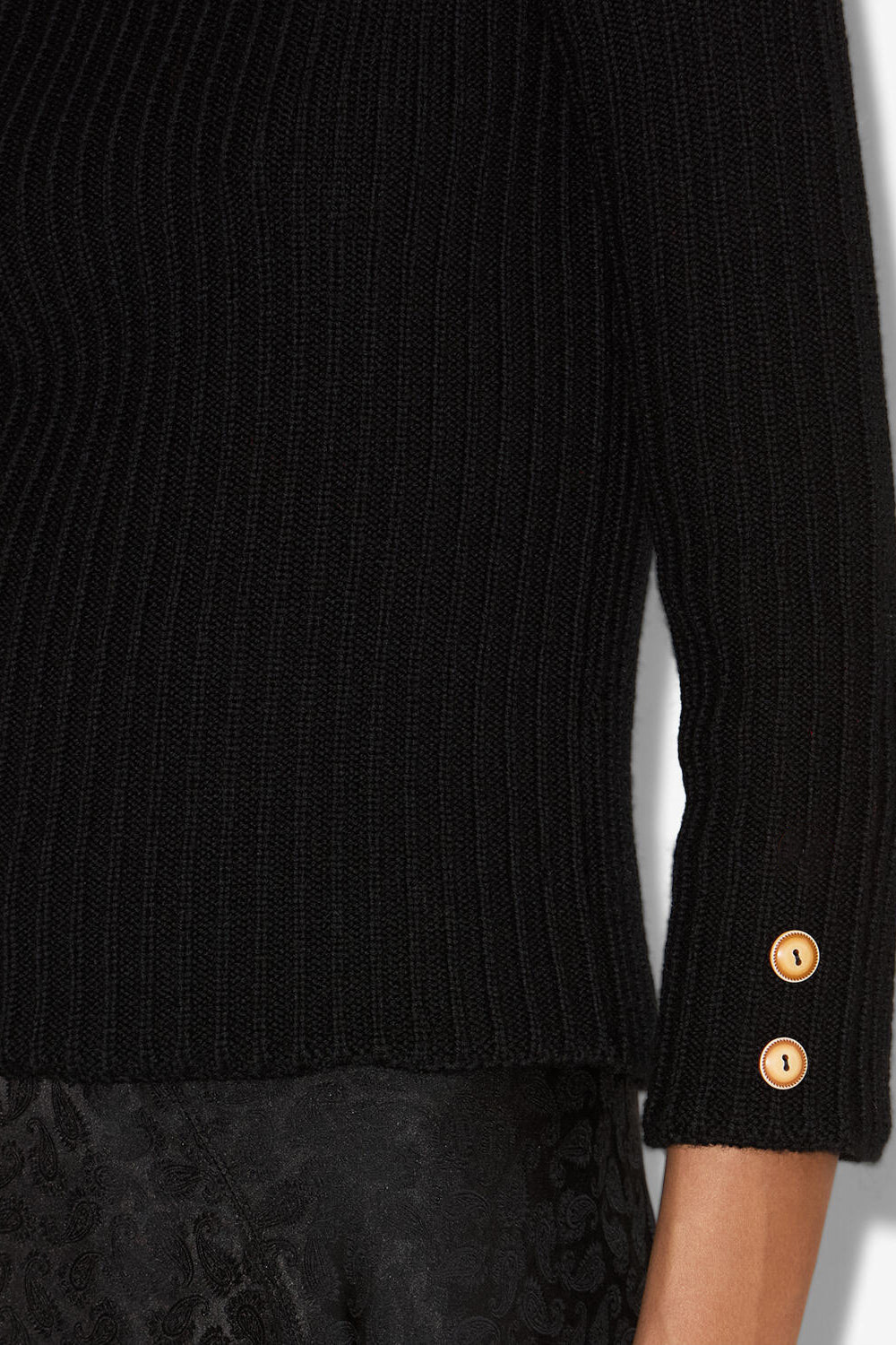 Pull en maille à côtes dixie - Noir - Woman - 3