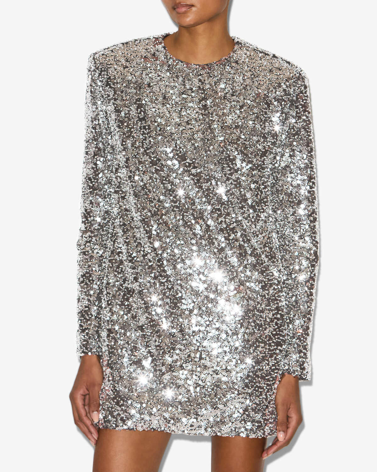 Heliane straight sequined dress - Silver - Woman - 3