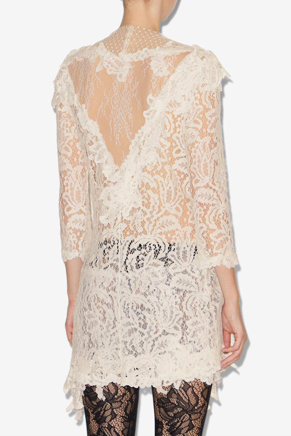 Vestido de encaje rubiana - Blanco - Woman - 5