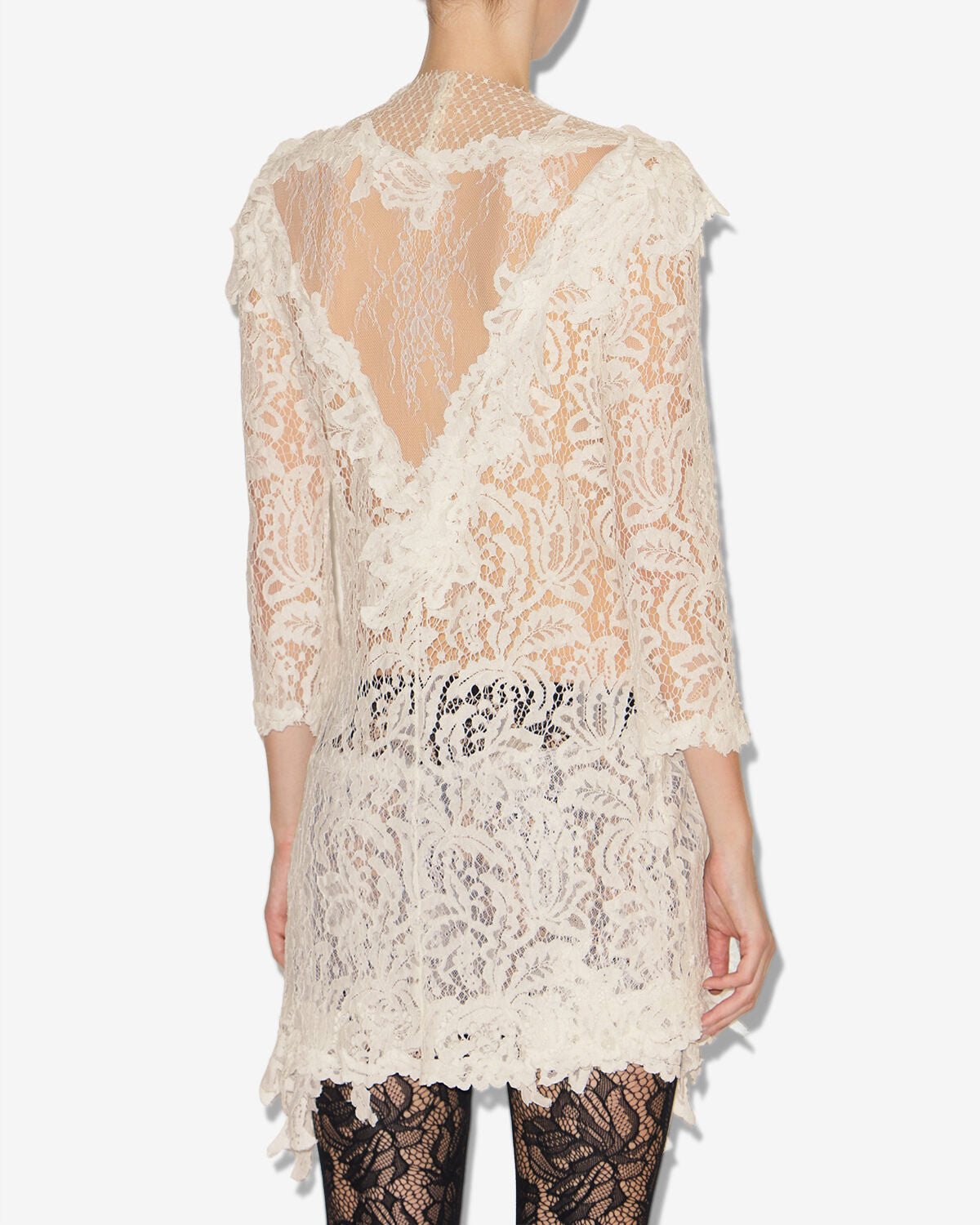 Abito in pizzo rubiana - Bianco - Woman - 4