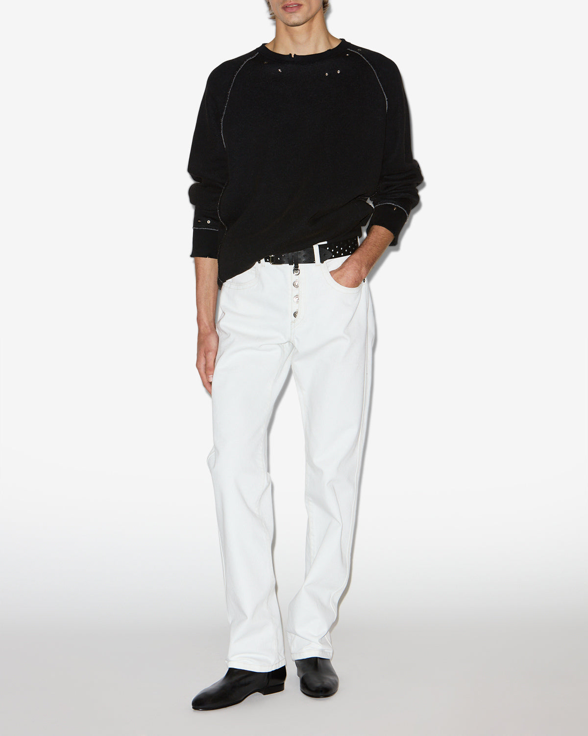Sudadera mitchell Man Negro lavado 4