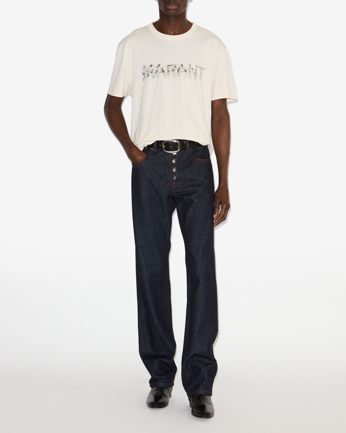 Tee shirt honore Man Écru 4