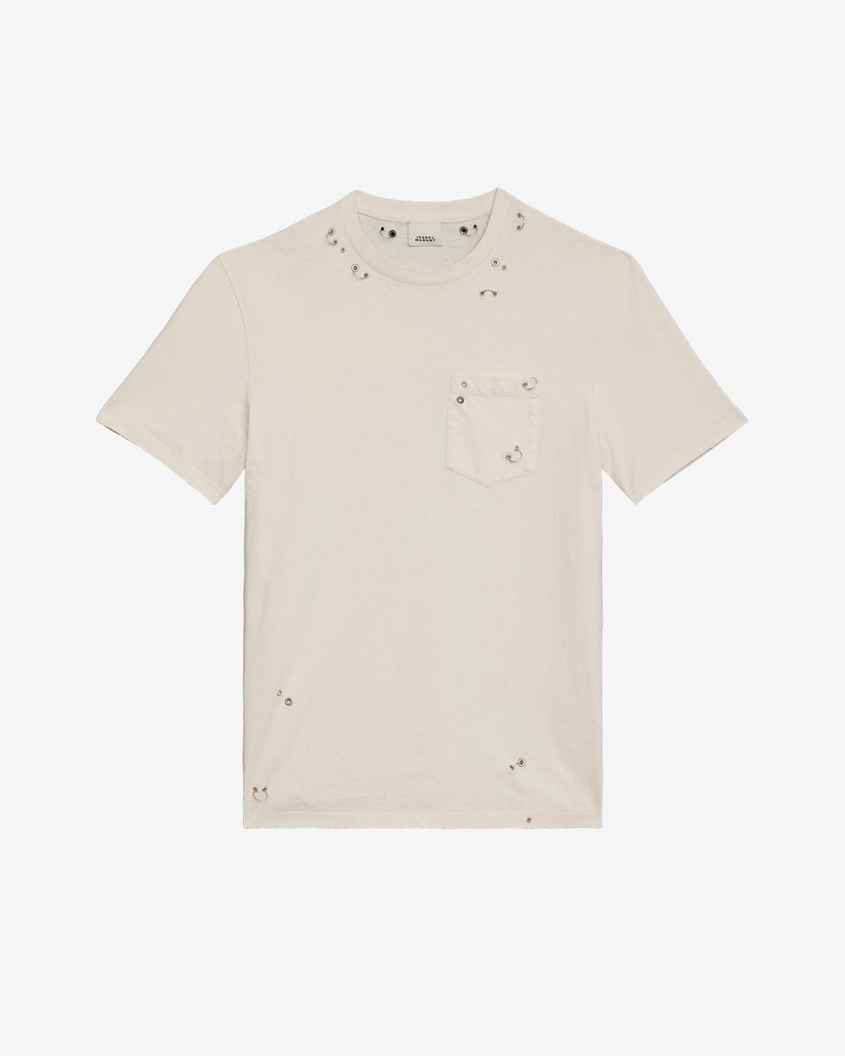 Tee shirt yezra Man Écru 4