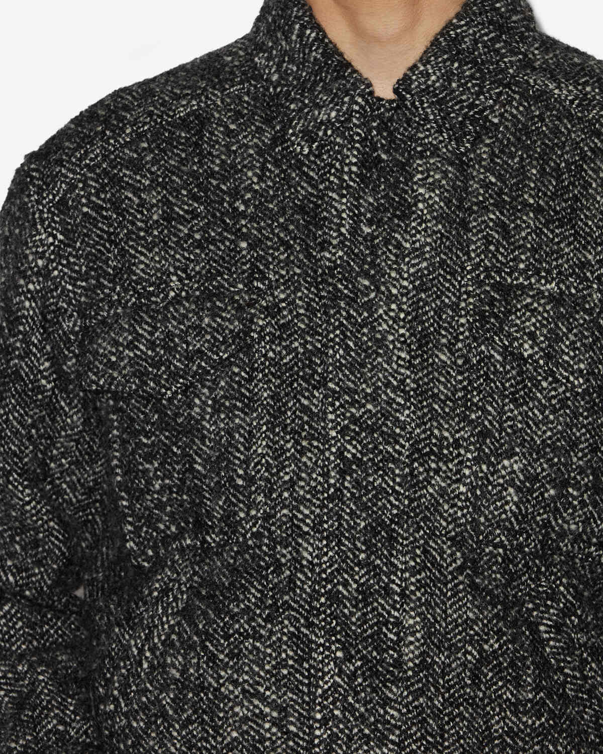 Jacke folco Man Black and ecru 2
