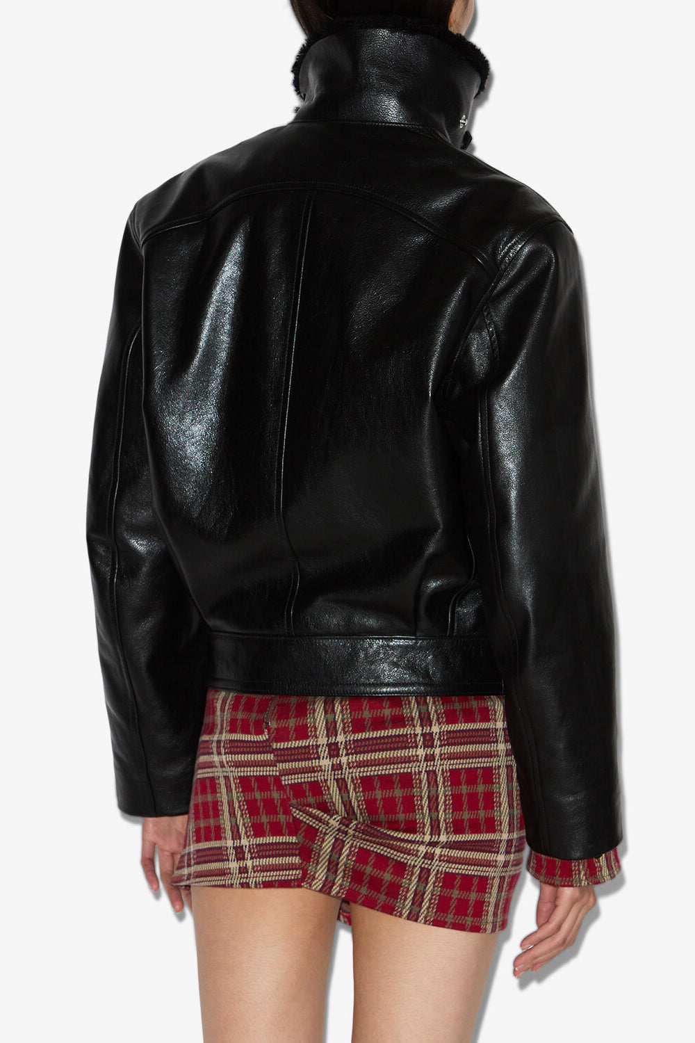 Veste en cuir briyana - Noir - Woman - 5