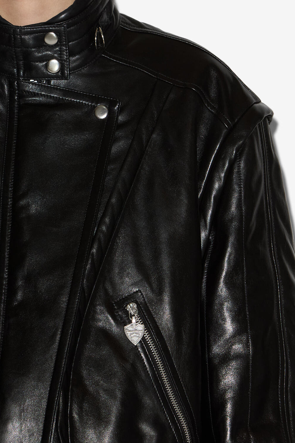 Blouson vintage carole en cuir - Noir - Woman - 3