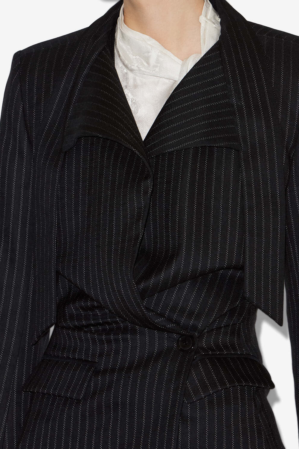 Veste de tailleur à rayures tennis nelvia - Noir - Woman - 3