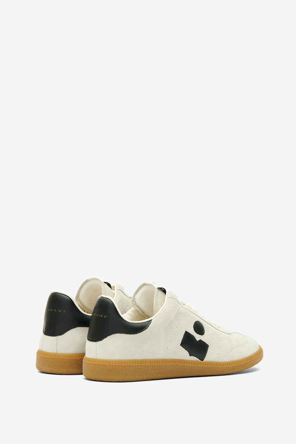 Baskets basses brycy en cuir de veau velours - Beige et noir - Man - 2