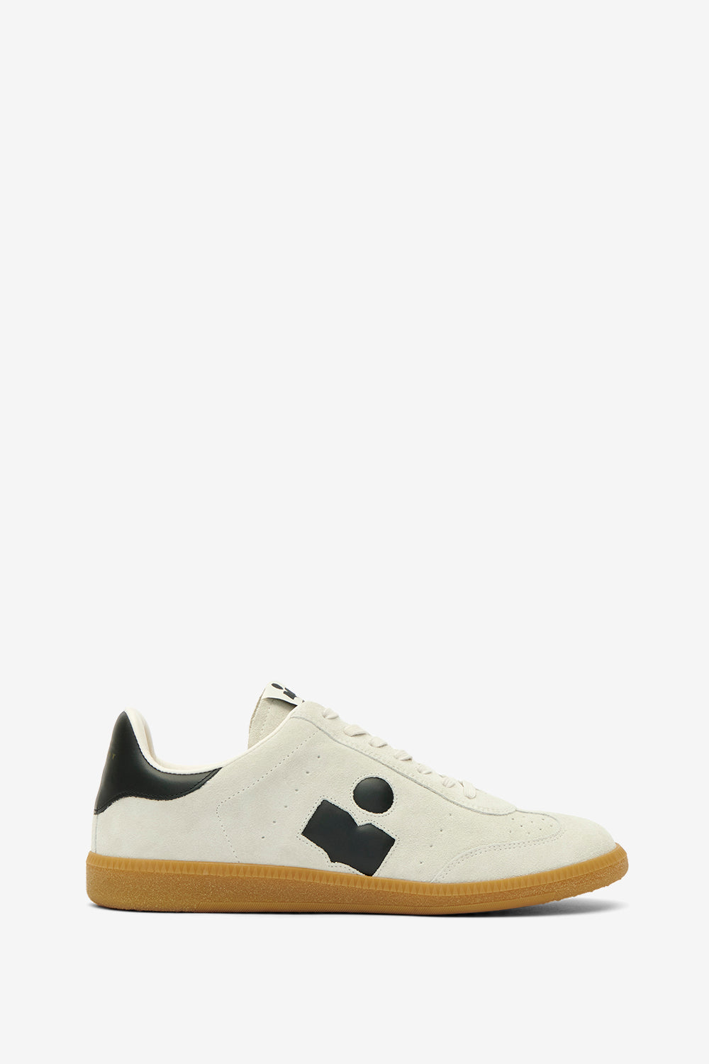 Baskets basses brycy en cuir de veau velours - Beige et noir - Man - 1