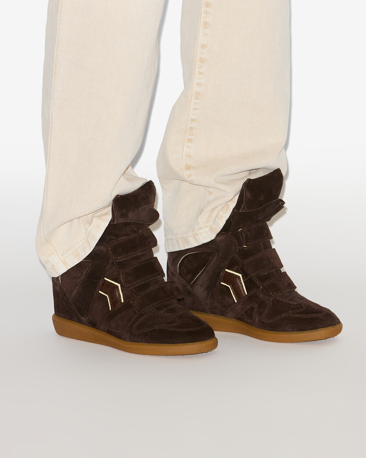 Sneaker bekett Woman Chocolate - light yellow 2