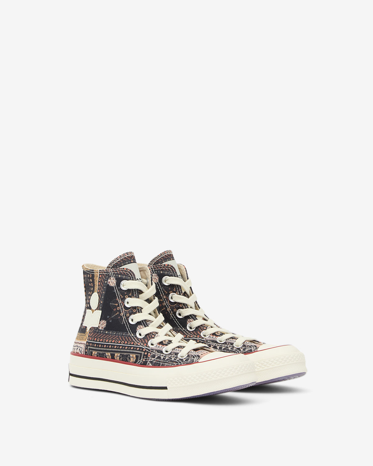 Hohe sneakers chuck 70 von isabel marant x converse - Black/vanilla ice/red - Woman - 3