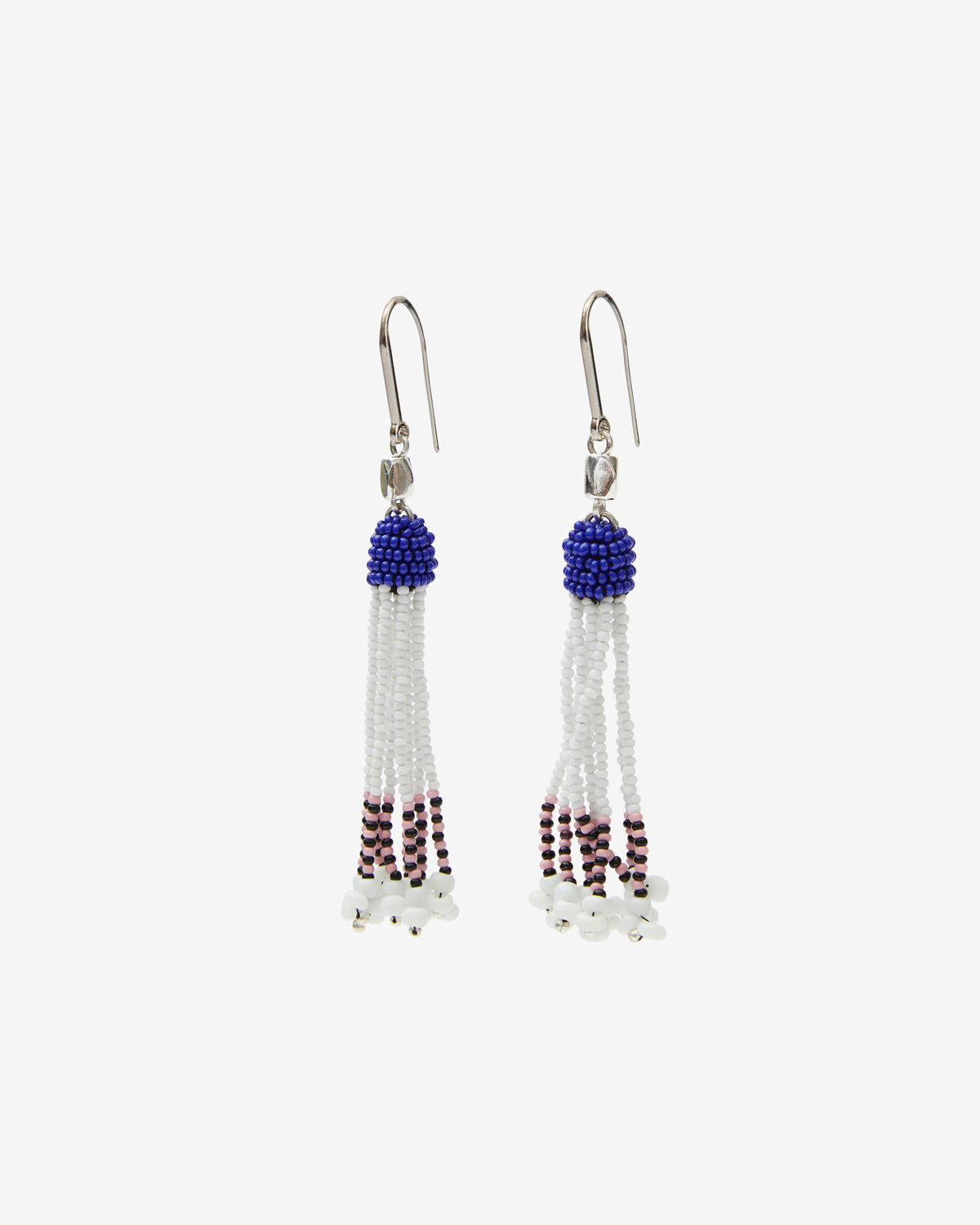 Boucles d'oreilles nuna Woman Blanc et argenté 2