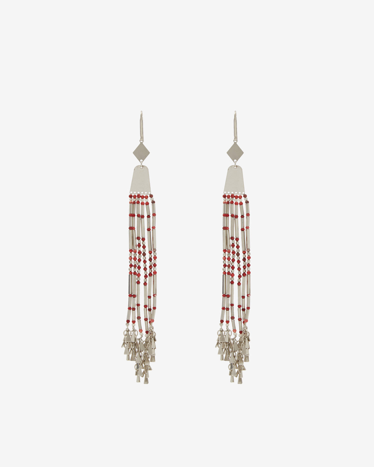 Olathe earrings Woman Red-silver 1