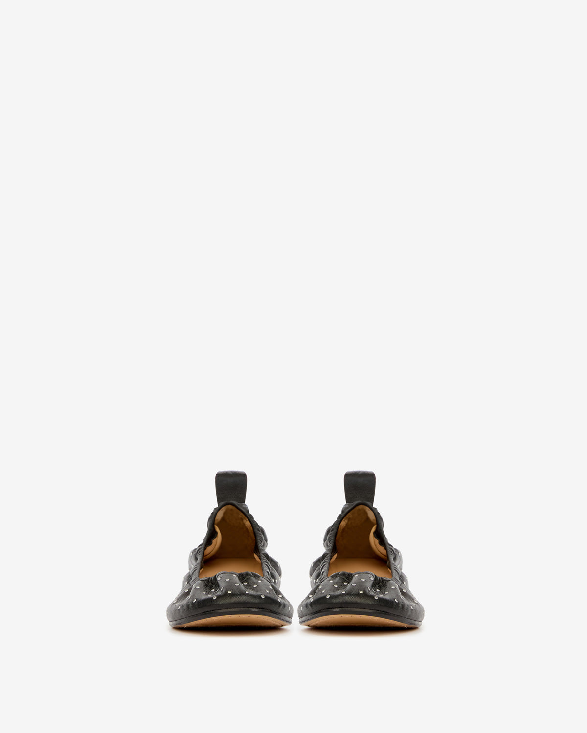 Ballerine belna in pelle borchiata - Nero - Woman - 4
