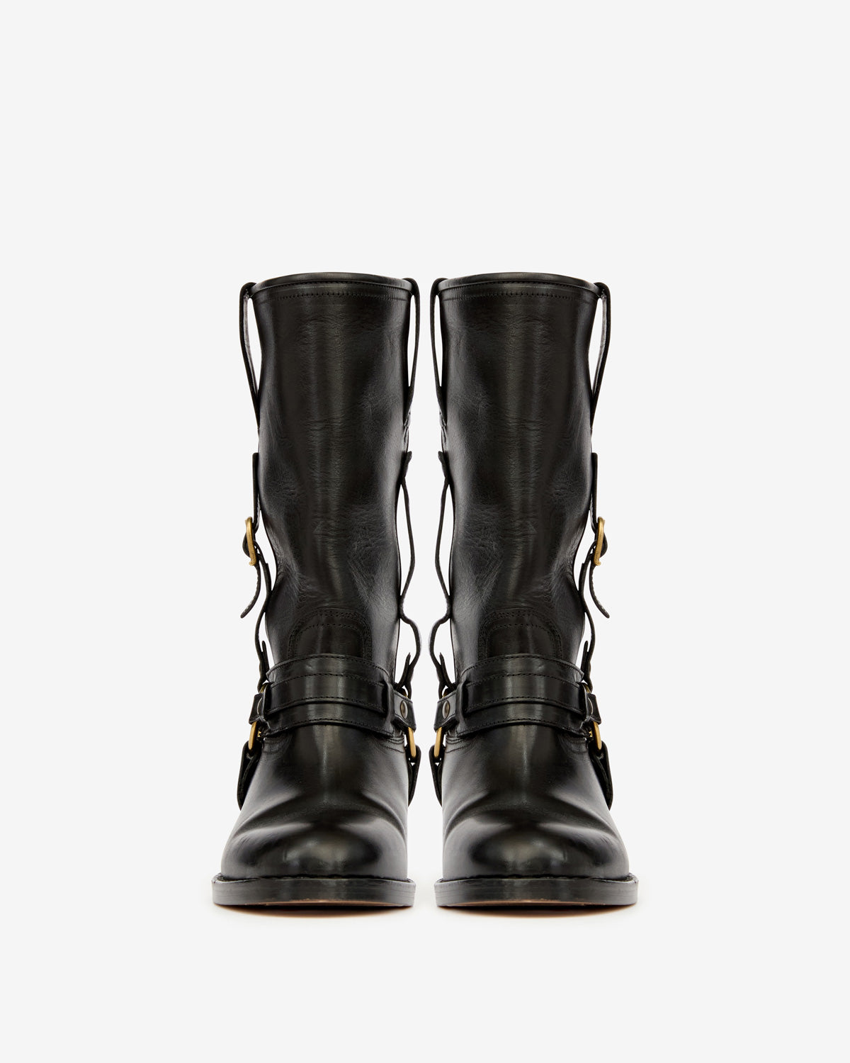 Stivaletti heiko camargue in pelle con cinturini - Nero - Woman - 4